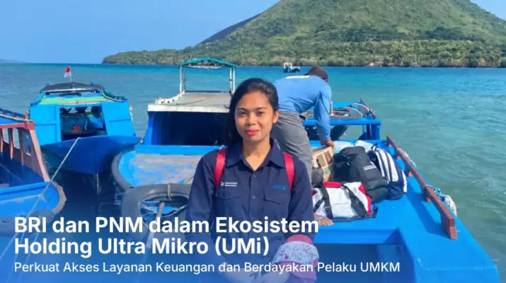 Perjuangan Vio Menembus Laut Banda demi Layani Pelaku Usaha Ultra Mikro di Banda Neira