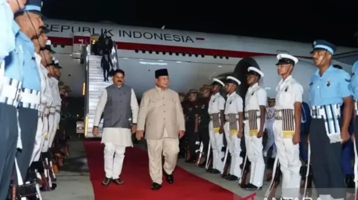 Prabowo Tiba di India, Hadiri KTT BRICS ke-18 untuk Perkuat Kerja Sama Global